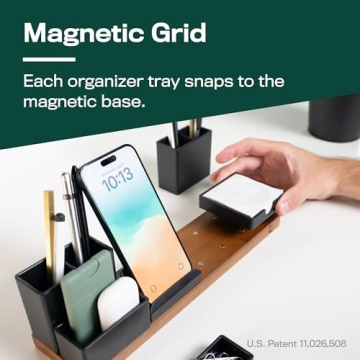 Magnetic Desk Organizer - Customizable Office Supply Holder