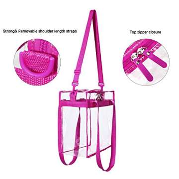 BAGAIL Clear bags Stadium Approved Tote Bag - Stylish & Durable, Perfect for Events!