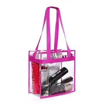 BAGAIL Clear Stadium Approved Tote Bag with Zipper