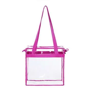 BAGAIL Clear Stadium Approved Tote Bag with Zipper