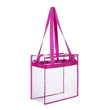 BAGAIL Clear Stadium Approved Tote Bag with Zipper