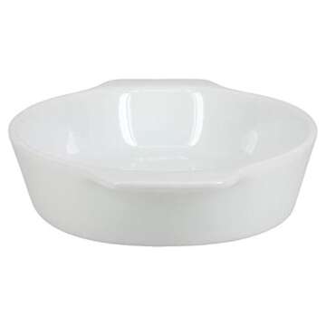 BIA Cordon Bleu Set of 4 Oval Au Gratin Baking Dishes - Elegant Porcelain Cookware