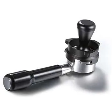 FIRJOY 54mm Espresso Dosing Funnel for Breville Barista Portafilters (Aluminum Alloy-Black)