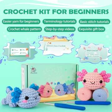 All-in-One Beginner Crochet Kit with Video Tutorials