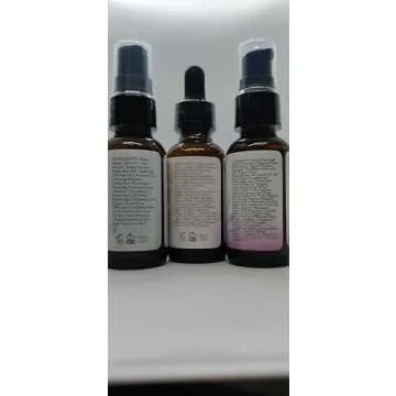 Natural Firm & Glow Skincare Set of 3 Serums – Skin Care Products With 20% Vitamin C Serum, Peptide Complex Serum, Niacinamide Vitamin B3 Serum - Peptides Serum for Face - Face Serum by Eva Naturals