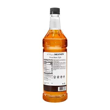 Monin - Brown Butter Toffee Syrup, Buttery-Smooth Flavor with Rich Nutty Aroma, Great for Lattes, Mi...