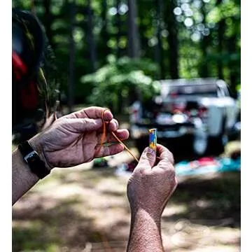 Teufelberger drenaLINE Climbing Rope – 32-Strand Polyester Arborist Rope (11.8mm x 150ft with Splice, BlueOrangeYellow)