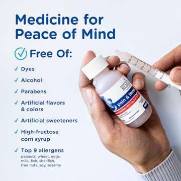 Mommy's Bliss Infants' Pain and Fever Reducer, Baby Acetaminophen, Dye Free, Delicious Mixed Berry Flavor, Ages 2+, 2 Fluid Ounces