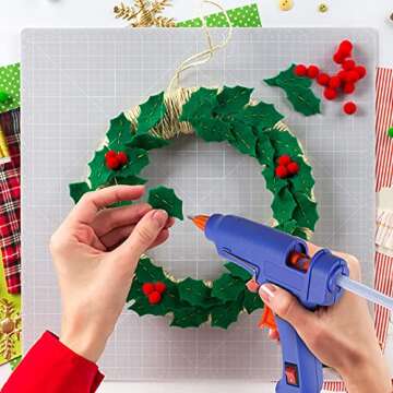Hot Glue Gun Kit with 30 Glue Sticks | Fireproof Design