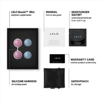 LELO Beads Mini - Small Kegel Balls for Woman and for Beginners – Tone Your Pelvic Floor with Weig...