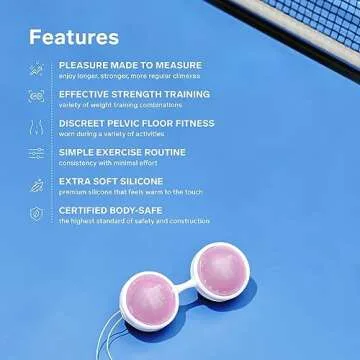 LELO Beads Mini - Small Kegel Balls for Woman and for Beginners – Tone Your Pelvic Floor with Weighted Balls Kit