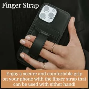 WALLI CASES for iPhone 16 Pro Max Case - Phone Case with Card Holder - Aesthetic Phone Case with Magnetic Card Slots, Kickstand & Finger Strap - Vegan Leather - Wallet Case for iPhone 16 Pro Max