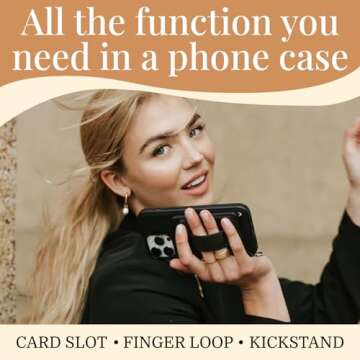 WALLI CASES for iPhone 16 Pro Max Case - Phone Case with Card Holder - Aesthetic Phone Case with Magnetic Card Slots, Kickstand & Finger Strap - Vegan Leather - Wallet Case for iPhone 16 Pro Max