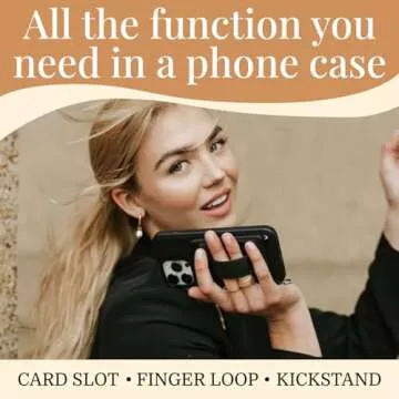 WALLI CASES for iPhone 16 Pro Max Case - Phone Case with Card Holder - Aesthetic Phone Case with Magnetic Card Slots, Kickstand & Finger Strap - Vegan Leather - Wallet Case for iPhone 16 Pro Max