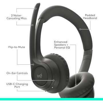 Logitech Zone 300 Bluetooth Headset - Clear Sound & Comfort