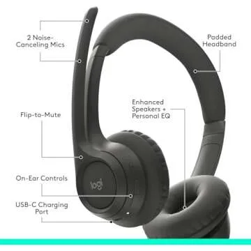 Logitech Zone 300 Bluetooth Headset - Clear Sound & Comfort
