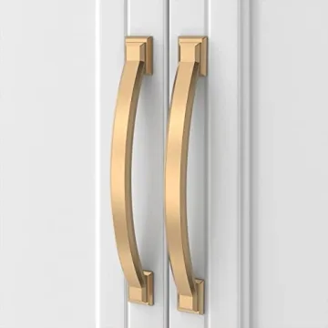 Asidrama 10 Pack 5 Inch Champagne Bronze Kitchen Cabinet Handles for Stylish Upgrades