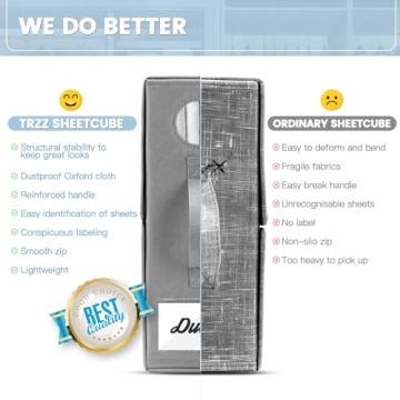 TRZZ Bed Sheet Organizers for Neat Linen Storage Solutions