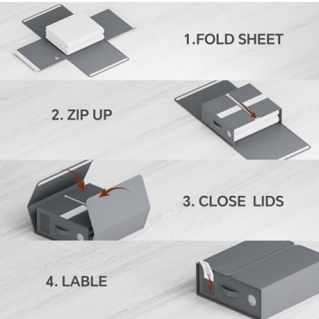 TRZZ Bed Sheet Organizers for Neat Linen Storage Solutions