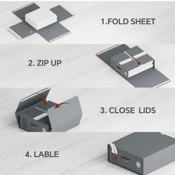 TRZZ Bed Sheet Organizers for Neat Linen Storage Solutions