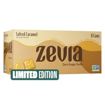 Zevia Zero Sugar Soda Salted Caramel 8-Pack
