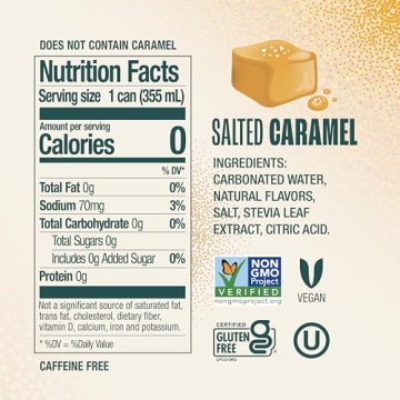 Zevia Zero Sugar Soda Salted Caramel 8-Pack