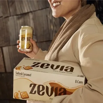 Zevia Zero Sugar Soda Salted Caramel 8-Pack