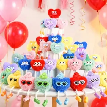 MOVINPE Kids Plush Keychains for Valentine’s Day Gifts