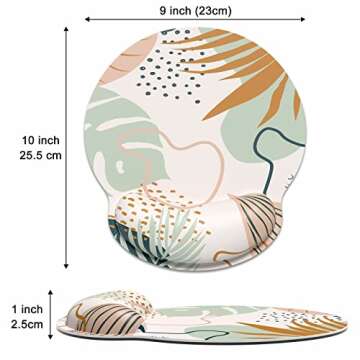 Dapesuom Ergonomic Mouse Pad with Wrist Support, Comfortable Memory Foam Wrist Rest for Easy Typing ...