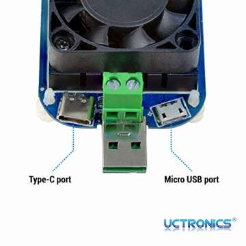 Advanced UCTRONICS Electronic Load Tester for USB Devices