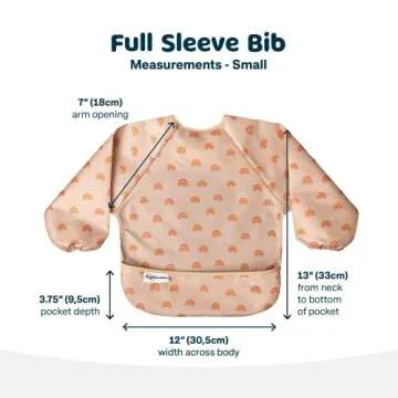 Tiny Twinkle Waterproof Baby Bib - Mess Proof & Full Sleeve