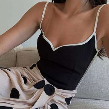 Camisole Going Out Tops - Trendy Y2K Summer Cami Tank for Women