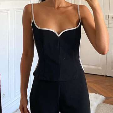 Y2K Summer Tops for Women - Stylish Camisole Cami Tank