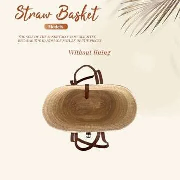 Fashionable Summer Beach Bag Tote - Versatile Straw Beach Bags For Women, Straw Bags Women Handbags, Practical Handmade Totes For Summer Outings, Woven Bag Ideal For Beach Vacation