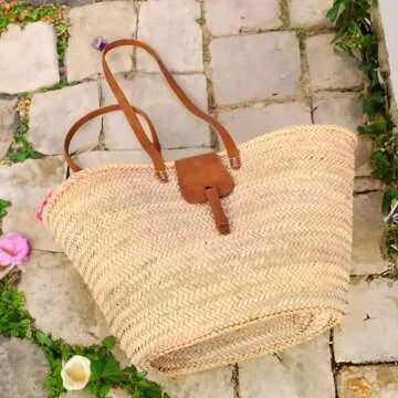 Fashionable Summer Beach Bag Tote - Versatile Straw Beach Bags For Women, Straw Bags Women Handbags, Practical Handmade Totes For Summer Outings, Woven Bag Ideal For Beach Vacation
