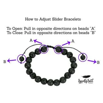 SPUNKYsoul Purple Fluorite Lotus New Beginnings Bracelet Hematite for healing Stack Bracelet Set Collection