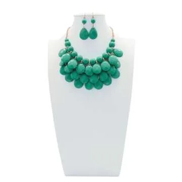 Jane Stone Bubble Layered Necklace For Women - Elegant Gift