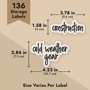 Talented Kitchen 136 Garage Storage Labels for Organizing