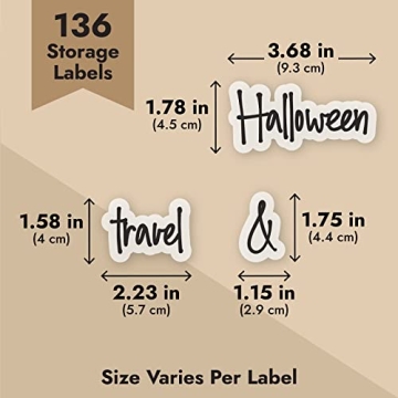 Talented Kitchen 136 Garage Storage Labels for Organizing