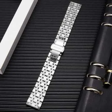 BINLUN Stainless Steel Watch Band - 6 Colors Available