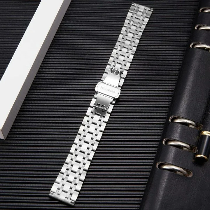 BINLUN Stainless Steel Watch Band - 6 Colors Available