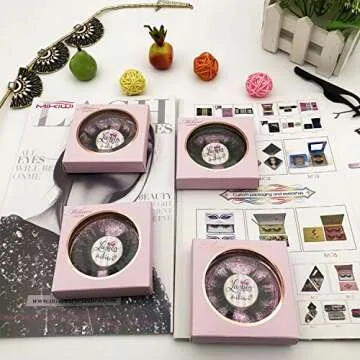 Mikiwi 3D Mink Lashes - Luxurious, Reusable Eyelashes - Pack of 4