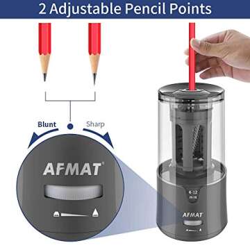 AFMAT Electric Pencil Sharpener for Colored Pencils
