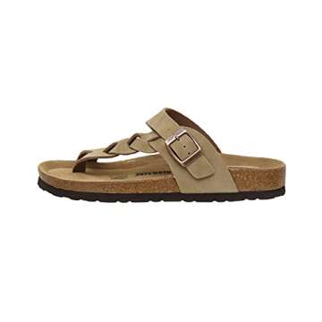 CUSHIONAIRE Women's Libby Cork Sandal for Comfort and Style
