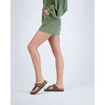 CUSHIONAIRE Women's Libby Cork Sandal for Comfort and Style