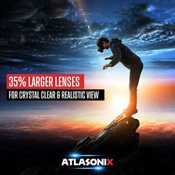 VR Headset for Phone with Controller | Virtual Reality Game System Compatible with iPhone and Android | Virtual Reality Goggles w/Remote Control for Android | 3D Glasses for Kids and Adults