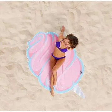 BigMouth Inc Gigantic Cotton Candy Beach Blanket for Summer Fun