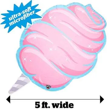 BigMouth Inc Gigantic Cotton Candy Beach Blanket for Summer Fun