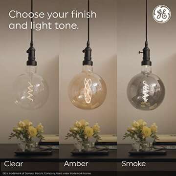GE Vintage Style LED Light Bulbs for Elegant Home Decor