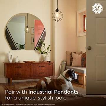 GE Vintage Style LED Light Bulbs for Elegant Home Decor